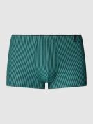 Schiesser Trunks mit Streifenmuster Modell 'Long Life Soft' in Gruen, ...