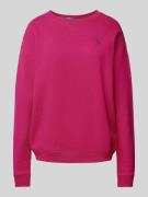 Polo Ralph Lauren Sweatshirt mit überschnittenen Schultern in Fuchsia,...