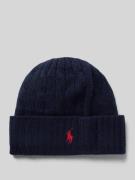 Polo Ralph Lauren Beanie mit Label-Stitching in Marine, Größe 1