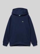 Lacoste Hoodie mit Logo-Patch in Marine, Größe 152