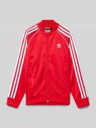 adidas Originals Sweatjacke mit Label-Stitching in Rot, Größe 152