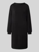 s.Oliver BLACK LABEL Loose Fit Sweat-Kleid mit gelegtem Kragen in Blac...