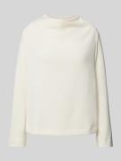 s.Oliver BLACK LABEL Sweatshirt mit Wasserfallausschnitt in Offwhite, ...