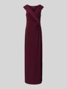 Lauren Ralph Lauren Abendkleid mit Knotendetail Modell 'LEONIDAS' in B...