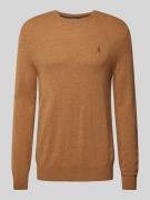 Polo Ralph Lauren Strickpullover aus Lanawolle mit Rundhalsausschnitt ...