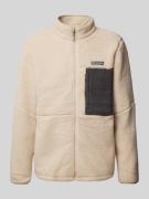 COLUMBIA Sherpa Jacket mit Label-Patch in Beige, Größe XXL