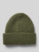 Pieces Beanie mit Umschlag in Melange Modell 'PYRON' in Dunkelgruen, G...