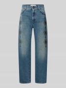 Weekend Max Mara Jeans mit Ziersteinbesatz in Blau, Größe 34