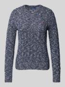 Polo Ralph Lauren Strickpullover mit Zopfmuster Modell 'RAGG JULIE' in...