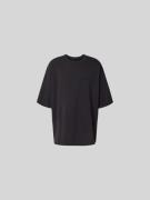 MM6 Maison Margiela T-Shirt mit Label-Stitching in Black, Größe S