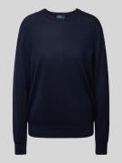 Polo Ralph Lauren Strickpullover mit gerippten Abschlüssen in Marine, ...