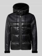 Guess Steppjacke mit Kapuze in Black, Größe L