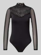 Pieces Slim Fit Body mit halbtransparentem Spitzen-Ausschnitt Modell '...