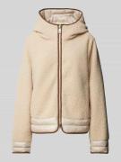 Fuchs Schmitt Fleecejacke mit Kapuze in Beige, Größe 36