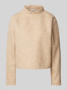 OPUS Oversized Pullover mit weitem Stehkragen Modell 'Gojam' in Beige,...