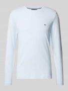 Tommy Hilfiger Regular Fit Longsleeve aus Viskose mit Label-Stitching ...