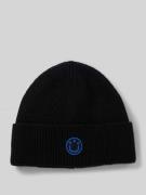 Hugo Blue Beanie mit Wolle Modell 'XAFI' in Black, Größe 1