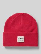 MSCH Copenhagen Beanie mit Label-Patch Modell 'Mojo' in Pink, Größe 1