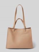 VALENTINO BAGS Handtasche mit Label-Print Modell 'STEREO' in Beige, Gr...