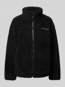 Review Sherpa Jacket mit Label-Patch in Black, Größe L