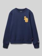 Levi’s® Kids Sweatshirt mit Label-Stitching in Marine, Größe 140