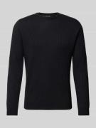 Antony Morato Strickpullover mit Rundhalsausschnitt in Black, Größe L