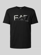 EA7 Emporio Armani T-Shirt mit Label-Print in Black, Größe M