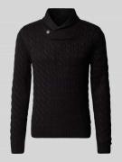 Jack & Jones Premium Strickpullover mit Stehkragen Modell 'CRASH' in B...