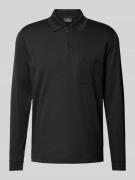 RAGMAN Regular Fit Poloshirt mit Baumwoll-Anteil in Black, Größe L