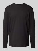 RAGMAN Longsleeve mit Rundhalsausschnitt in Black, Größe L