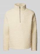 Forét Strickpullover mit Stehkragen Modell 'WAVE' in Offwhite, Größe L