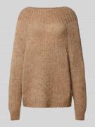 MAX&Co. Strickpullover mit Rundhalsausschnitt Modell 'BERTA' in Camel,...