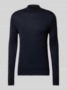 Christian Berg Men Strickpullover mit Turtleneck in Marine, Größe 3XL