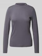 Christian Berg Woman Longsleeve mit Turtleneck in Mittelgrau, Größe L