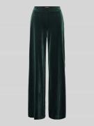 Christian Berg Woman Wide Leg Stoffhose mit elastischem Bund in Bottle...