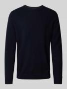 Christian Berg Men Strickpullover mit Rundhalsausschnitt in Marine, Gr...