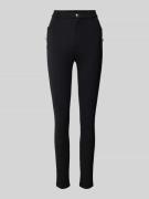 LIU JO SPORT Skinny Fit Jeggings mit Applikationen in Black, Größe XS