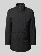 Christian Berg Men Jacke mit Pattentaschen in Black, Größe 3XL