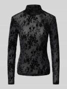 Jake*s Collection Longsleeve mit Turtleneck in Black, Größe 32