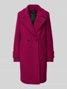 Milo Coats Mantel mit Reverskragen Modell 'Caro' in Fuchsia, Größe 42