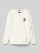 Tommy Hilfiger Teens Sweatshirt mit Rundhalsausschnitt in Ecru, Größe ...