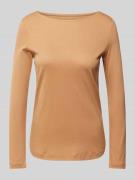 Christian Berg Woman Longsleeve mit U-Boot-Ausschnitt in Camel, Größe ...