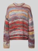 Jake*s Casual Oversized Strickpullover gerippten Abschlüssen in Ecru, ...