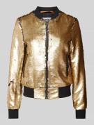 Original Bombers Bomberjacke mit Allover-Paillettenbesatz in Gold, Grö...