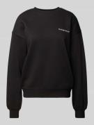 TheJoggConcept Sweatshirt mit Label-Print Modell 'SAJA' in Black, Größ...