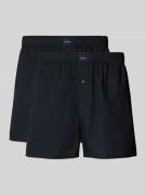 Bread & Boxers Boxershorts mit elastischem Bund in Marine, Größe L