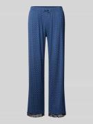 CCDK Copenhagen Straight Fit Pyjama-Hose mit Spitzenbesatz Modell 'Jas...