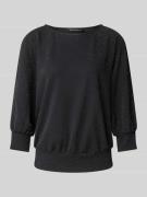 Betty Barclay Sweatshirt mit 3/4-Arm in Black, Größe 36