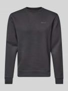 Blend Sweatshirt mit gerippten Abschlüssen Modell 'Downton' in Black, ...