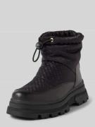 BOSS Snow Boots aus Leder mit Tunnelzug Modell 'Foster' in Black, Größ...